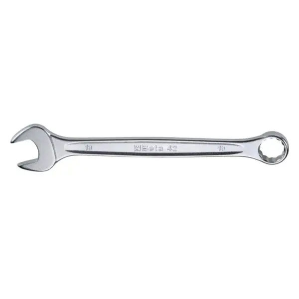 Best Seller Beta Tools (Article# 42NEW/SP25) Set of 25 Point 15 deg Offset Combination Wrench with Metal Rack, Slim Profile, Ergonomic Design, Chrome-Plated - BT 421085