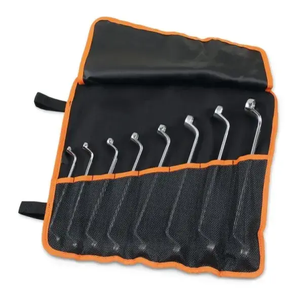 Price Drop Beta Tools (Article# 90/B8N) Set of 8 Double End, Deep Offset Box Wrench in Tool Roll - BT 900156