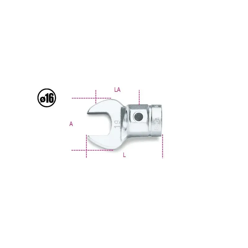 Limited Time Beta Tools 14mm Open End Interchangeable Head for Torque Bar - BT 6420014