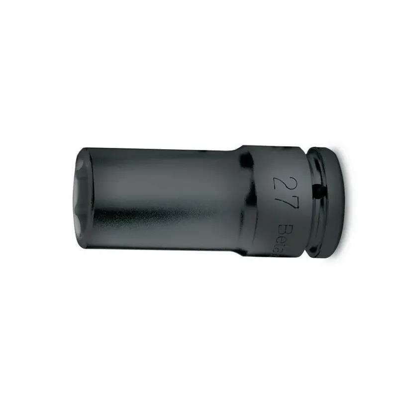 Beta Tools (Article# 720L 22) 22mm, Impact Socket, Deep Long Series, 6 Point 1/2 in Drive, Black Phosphate - BT 7200322 Holiday Sale