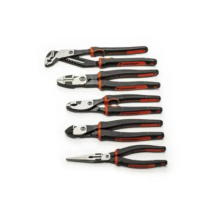 CRESCENT Set of 5 Z2 Mixed Dual Material Pliers - GW Z2SET5CG-06 Plier Set Top Pick